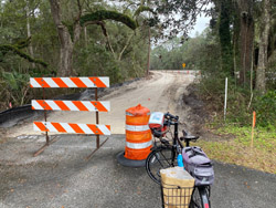 new Timucual Trail segment construction