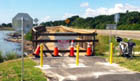 Picture of new trail work along Heckscher in Jacksonville